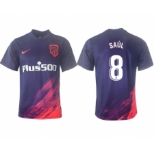 Men 2021-2022 Club Atletico Madrid away aaa version purple 8 Soccer Jerseys