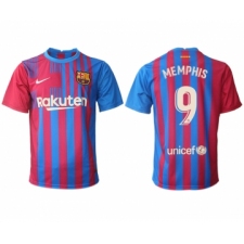Men 2021-2022 Club Barcelona home aaa version red 9 Nike Soccer Jerseys