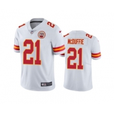 Men's Kansas City Chiefs #21 Trent McDuffie White Vapor Untouchable Limited Stitched Football Jersey