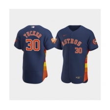Men's Houston Astros #30 Kyle Tucker Navy 60th Anniversary Flex Base Stitched Baseball Jersey