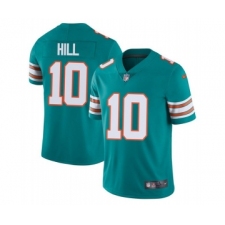 Men's Miami Dolphins #10 Tyreek Hill Aqua Color Rush Limited Stitched Football Jersey