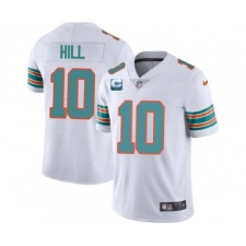 Men's Miami Dolphins 2022 #10 Tyreek Hill White With 2-star C Patch Rush Color Stitched Football Jerse