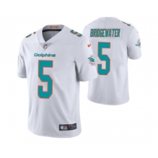 Men's Miami Dolphins #5 Teddy Bridgewater White Vapor Untouchable Limited Stitched Football Jersey