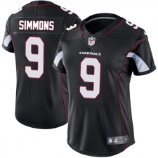 Women's Nike Arizona Cardinals #9 Isaiah Simmons Black Alternate Stitched NFL Vapor Untouchable Limited Jersey