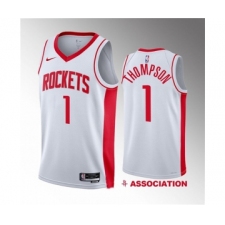 Men's Houston Rockets #1 Amen Thompson White 2023 Draft Association Edition Stitched Basketball Jersey