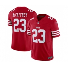 Men's Nike San Francisco 49ers #23 Christian McCaffrey Red 2023 F.U.S.E. Vapor Untouchable Limited Stitched Football Jersey
