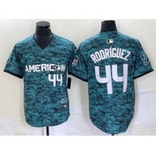 Men's Nike Seattle Mariners #44 Julio Rodriguez Teal 2023 All Star Cool Base Stitched Baseball Jersey