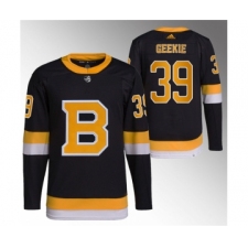 Men's Boston Bruins #39 Morgan Geekie Black Home Breakaway Stitched Jersey