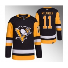 Men's Pittsburgh Penguins #11 Alex Nylander Black Stitched Jersey1