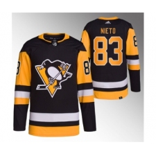 Men's Pittsburgh Penguins #83 Matt Nieto Black Stitched Jersey