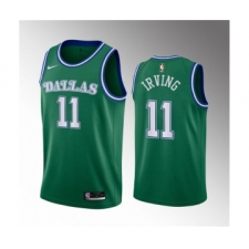Men's Dallas Mavericks #11 Kyrie Irving Green Classic Edition Stitched Basketball Jersey