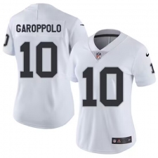 Women's Las Vegas Raiders #10 Jimmy Garoppolo White 2023 F.U.S.E Vapor Untouchable Stitched Football Jersey