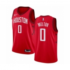 Men's Nike Houston Rockets #0 De Anthony Melton Red Swingman Jersey - Earned Edition