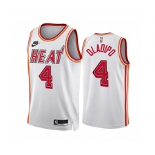 Men's Miami Heat #4 Andre Drummond White Classic Edition Stitched Basketball Jersey