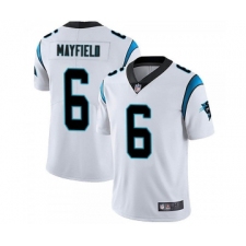 Men's Carolina Panthers #6 Baker Mayfield White Vapor Untouchable Limited Stitched Jersey