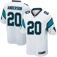 Men's Nike Carolina Panthers #20 C.J. Anderson Game White NFL Jersey