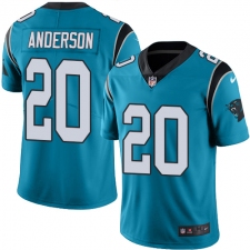 Men's Nike Carolina Panthers #20 C.J. Anderson Limited Blue Rush Vapor Untouchable NFL Jersey