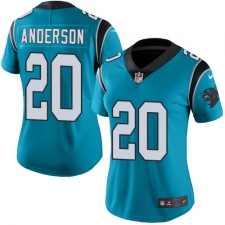 Women's Nike Carolina Panthers #20 C.J. Anderson Blue Alternate Vapor Untouchable Limited Player NFL Jersey