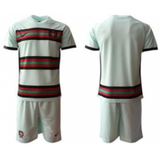 Men's Portugal Custom Euro 2021 Soccer Jersey and Shorts