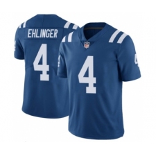 Men's Indianapolis Colts #4 Sam Ehlinger Blue Vapor Untouchable Stitched Jersey