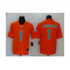 Miami Dolphins #1 Tua Tagovailoa Limited Orange Vapor Untouchable Football Jersey