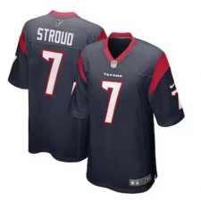 Men's Houston Texans #7 C.J. Stroud Nike Navy 2023 NFL Draft First Round Pick Limited Jersey