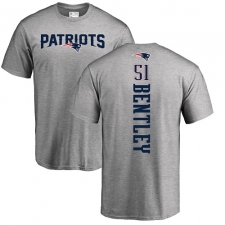NFL Nike New England Patriots #51 Ja'Whaun Bentley Ash Backer T-Shirt