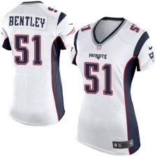 Women's Nike New England Patriots #51 Ja'Whaun Bentley Game White NFL Jersey