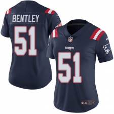 Women's Nike New England Patriots #51 Ja'Whaun Bentley Limited Navy Blue Rush Vapor Untouchable NFL Jersey
