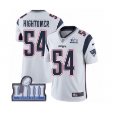 Youth Nike New England Patriots #54 Dont'a Hightower White Vapor Untouchable Limited Player Super Bowl LIII Bound NFL Jersey