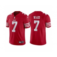 Men's San Francisco 49ers #7 Charvarius Ward Red Vapor Untouchable Limited Stitched Jersey