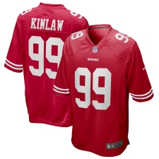 Men's San Francisco 49ers #99 Javon Kinlaw Nike Scarlet 2020 NFL Draft First Round Pick Game Jersey