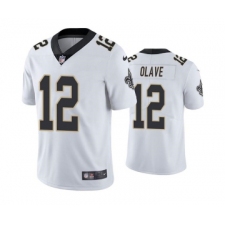 Men's New Orleans Saints #12 Chris Olave White Vapor Limited Stitched Jersey