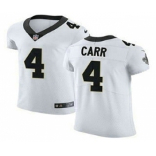 Men's New Orleans Saints #4 Derek Carr White Vapor Limited Stitched Jersey