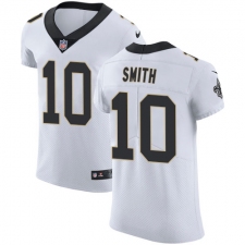Men's Nike New Orleans Saints #10 Tre'Quan Smith White Vapor Untouchable Elite Player NFL Jersey