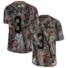 Youth Nike New Orleans Saints #3 Wil Lutz Camo Rush Realtree Limited NFL Jersey