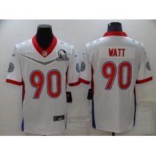Men's Pittsburgh Steelers #90 T.J. Watt Nike White 2022 AFC Pro Bowl Game Jersey