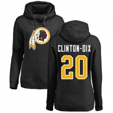 NFL Women's Nike Washington Redskins #20 Ha Clinton-Dix Black Name & Number Logo Pullover Hoodie