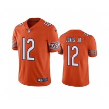 Men's Chicago Bears #12 Velus Jones Jr. Orange Vapor untouchable Limited Stitched Jersey