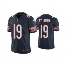 Men's Chicago Bears #19 Equanimeous St. Brown Navy Vapor untouchable Limited Stitched Jersey