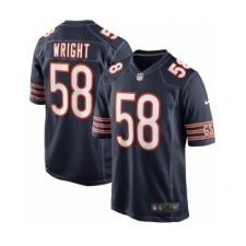Men's Chicago Bears #58 Darnell Wright Nike Navy 2023 NFL Draft First Round Pick Jersey