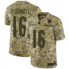 Men's Nike Chicago Bears #16 Pat O'Donnell Limited Camo 2018 Salute to Service NFL Jersey
