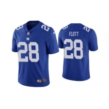 Men's New York Giants #28 Cordale Flott Blue Vapor Untouchable Limited Stitched NFL Jersey