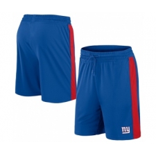 Men's New York Giants Blue Performance Shorts