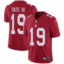 Nike New York Giants #19 Golden Tate Red Alternate Men's Stitched NFL Vapor Untouchable Limited Jersey