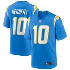 Men's Los Angeles Chargers #10 Justin Herbert Nike Powder Blue 2020 NFL Draft First Round Pick Game Jersey.webp