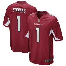 Men's Arizona Cardinals #1 Isaiah Simmons Nike Cardinal 2020 NFL Draft First Round Pick Game Jersey.webp
