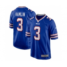 Men's Buffalo Bills #3 Damar Hamlin blue Jersey