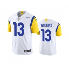 Men's Los Angeles Rams #13 John Wolford White Vapor Untouchable Limited Stitched Football Jersey