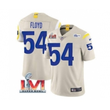 Men's Los Angeles Rams #54 Leonard Floyd Bone 2022 Super Bowl LVI Vapor Limited Stitched Jersey